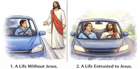 Two kinds of lives illustration
